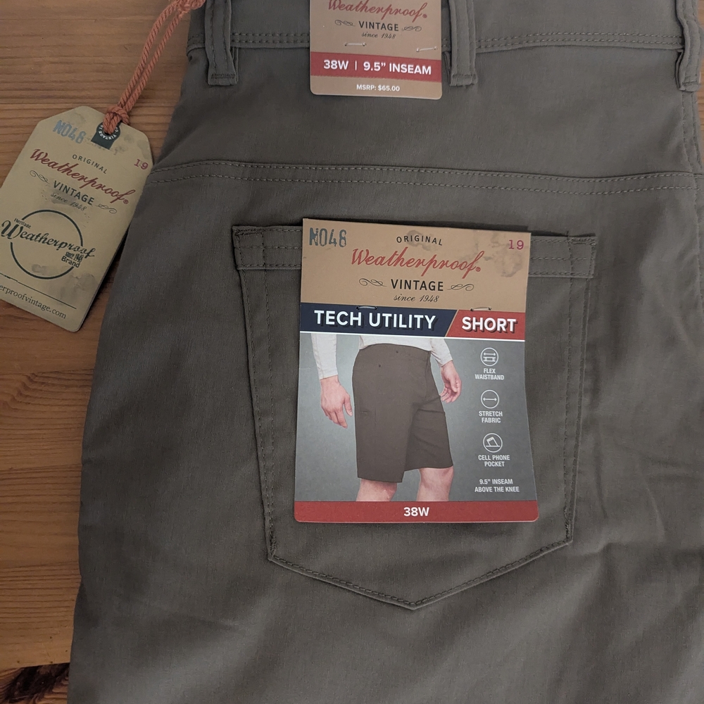 Weatherproof Men's Tech Utility Shorts - Olive